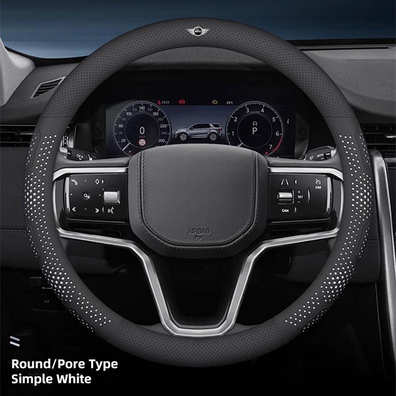 Car Steering Wheel Cover With Anti-Slip Breathable Leather For d333 Cooper JCW Works F54 F55 F56 F57 F60 R50 R52 R53 R55 R56 R57 333d