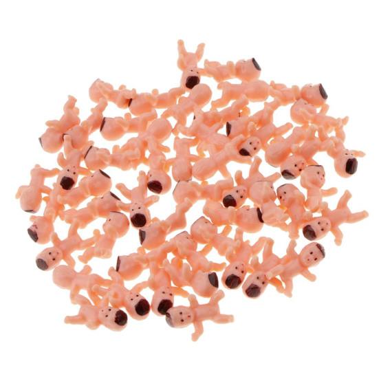 Plastic Babies Set for Baby Shower Games 1 Inch Mini Babies Figurines