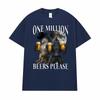 Gym One Milion Beers Wolf Meme T-Shirts Cringe Werewolf Meme Edgy Dark Humor T Shirts Men Women Fashion Casual Oversized T Shirt