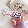 Pink Bow Tie Leopard Print Clear Earphone Cases Cover Case For Airpods Pro3 Pro2 Pro 4 3 1 2