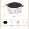 Oeny Portable Multi-functional Round Charcoal Grill