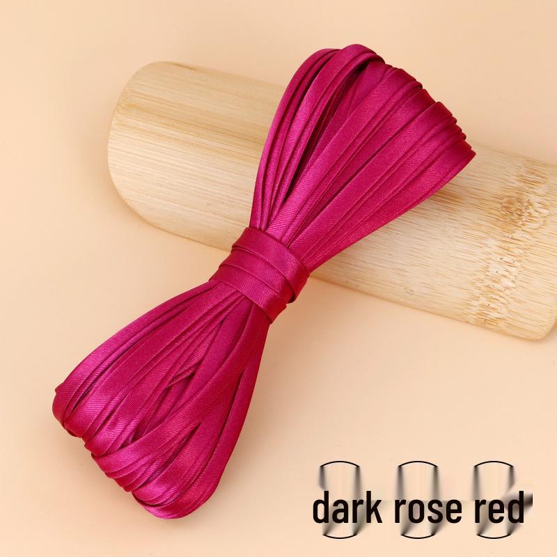 Hengmeihe Satin Cheongsam Paspelband - 0,6 cm Bügelfreie Saumeinfassung für Bekleidungszubehör