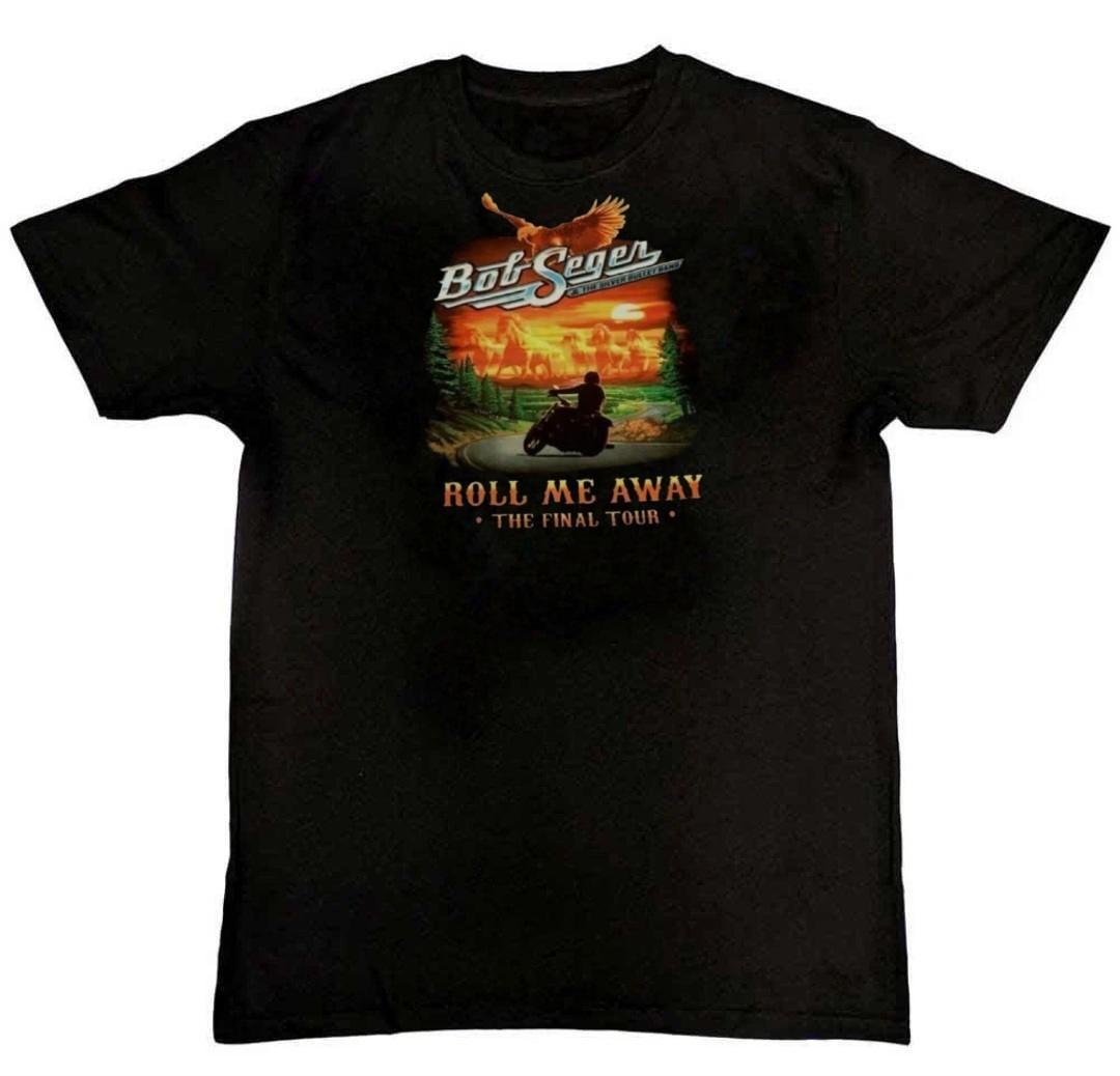 Vtg BOB SEGER 2019 Roll Me Away The Final Tour T-Shirt L
