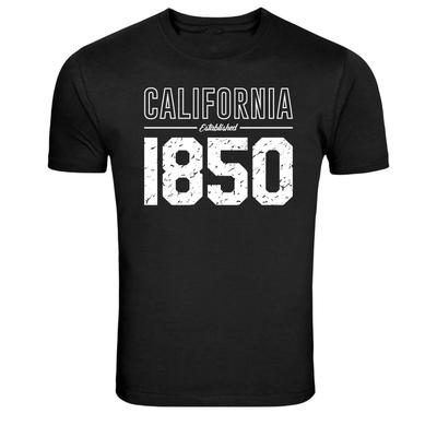 T-shirt Grafica Vintage California 1850 Golden State Retro Tee