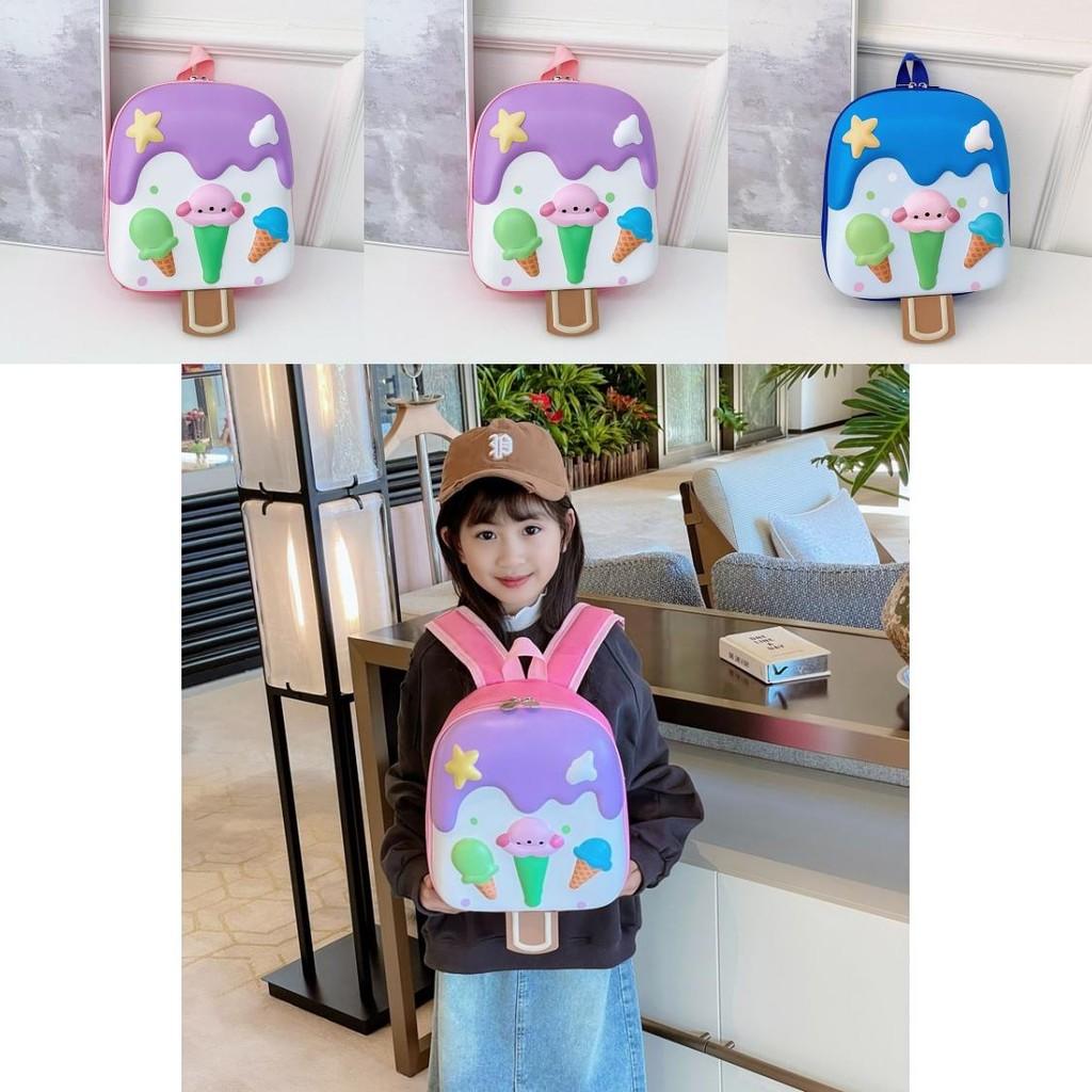 Childrens Cartoon Ice Cream Backpack With Oxford Fabric For Preschool Kids