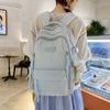 Schoolbag embroidery small fresh schoolbag girls sweet high value large capacity junior high school students reduce burden lightweight backpack