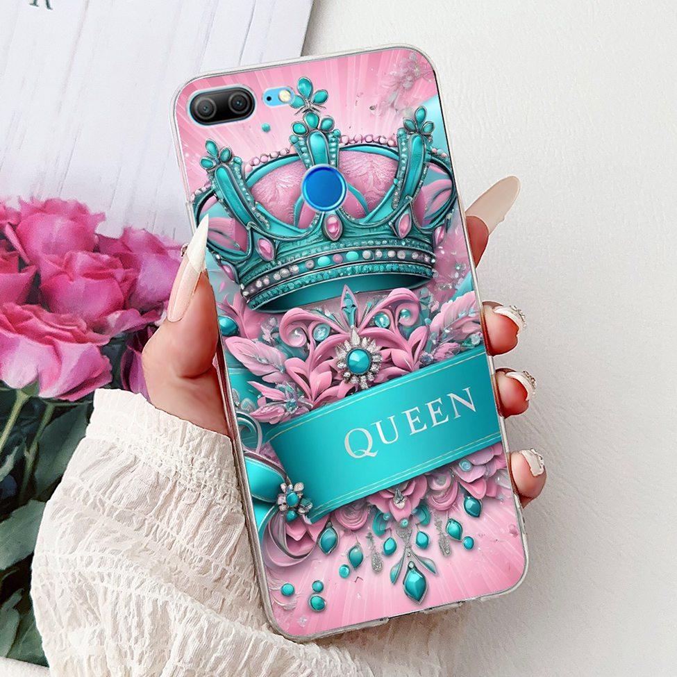 Clear For Honor 9 Lite Case Cute Cat Luxury Fashion Flowers Cool Boys Soft Bumper Cover For Honor 9Lite LLD-L21 Phone Case 5.65"