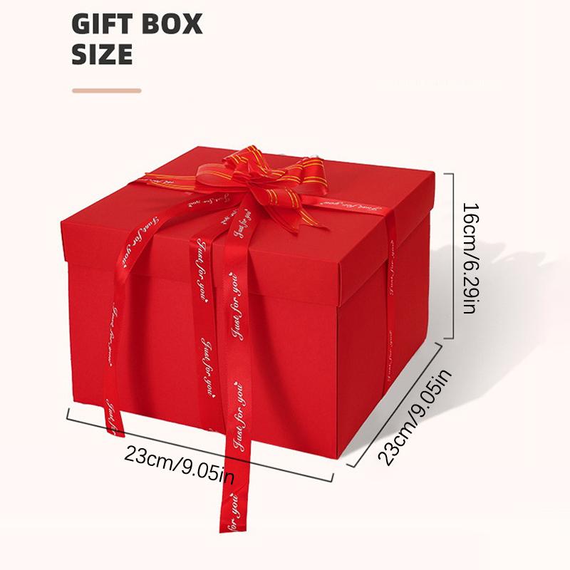 Create a Unique Surprise Explosion Box for DIY Handmade Assembled Snack Gift Box Memories of Wedding and Birthday Anniversaries