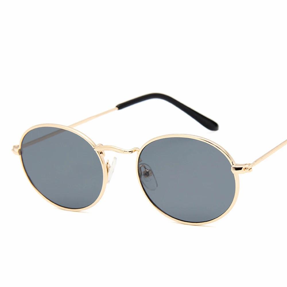 Stylish Durable High Quality UV Protection Classic Oval Sun Glasses Glasses with Mirrored Lenses for Men and Ladies