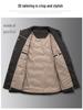 Leichte Herren-Daunenjacke mit Revers - Herbst/Winter Mode 2025, Warm, Große Größen, Business Casual, Lockere Passform Oberbekleidung