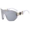 New Frameless Large Frame One-Piece Sunglasses for Men and Women - Fashion Sports Cycling Outdoor Shades