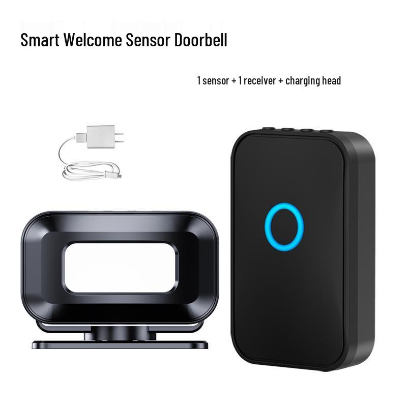 Welcome To the Sensor Entry Shop: Voice Prompt Greeter and Charging Split Doorbell Device.