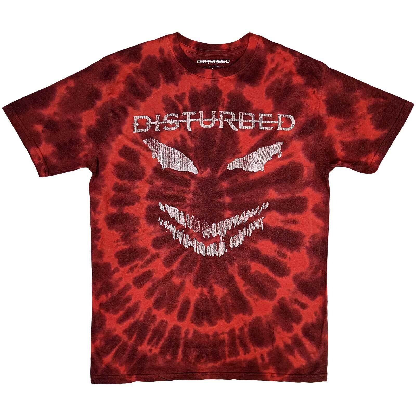 Disturbed Unisex T-Shirt Scary Face Wash Collection XL