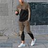 Summer 2 Piece Sets Tracksuit Men Long Sleeve T Shirt+Sweatpants Suit Men Streetwear Vintage Oversize Sweatshirt Men's Clothing