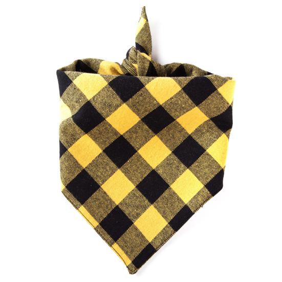 Dog Bandana Classic Plaid Pattern Fashion Dress Up Accessories Puppy Bib Pet