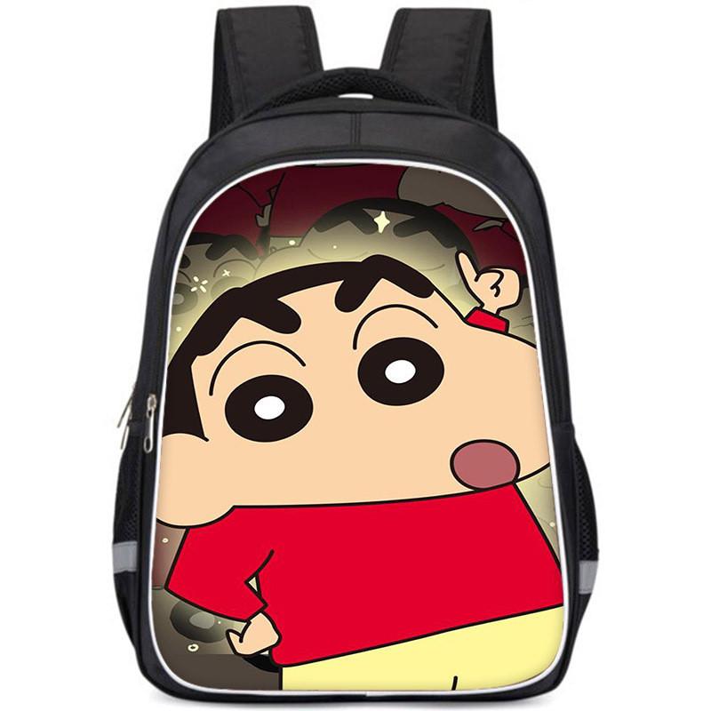 Spacious Crayon Shin-chan Oxford Cloth Backpack Lightweight School Bag For Kids