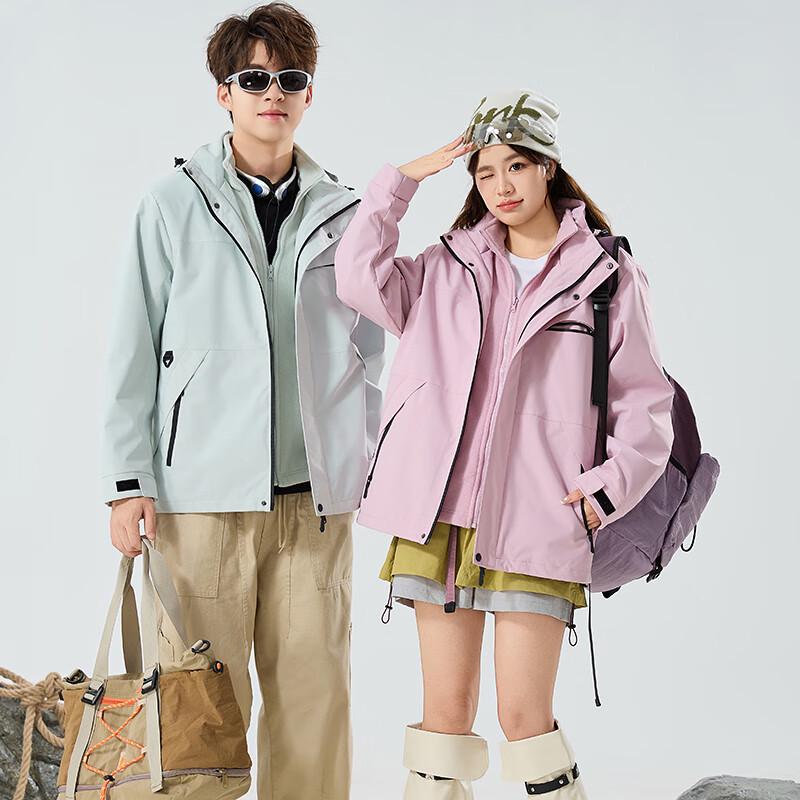 JOHLIN DREAM Women's 3-in-1 Fleece Lined Outdoor Jacket