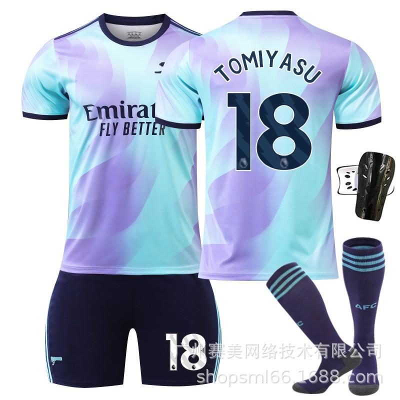 2425 Arsenal Duo 7 Saca Jerseys 9 Jesus 11 Martinelli 41 Rice No. 18 Football Uniform Set