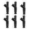 6Pcs Fuel Injectors 0280155784 4-Hole For Jeep Cherokee Wrangler 4.0L 1999 2000 2001 2002 2003 2004