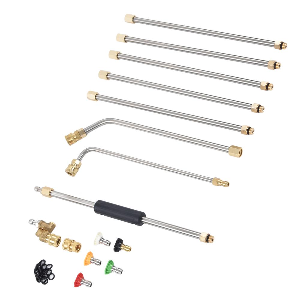 Høytrykksspyler Forlengelseslanse Tilbehørsverktøysett for Rengjøring Vasking