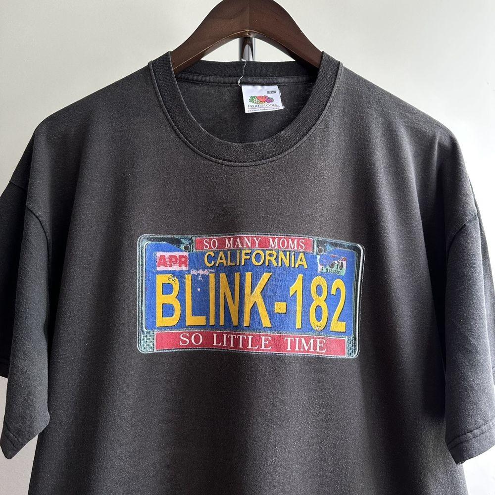 Vintage Blink 182 rock band unisex black tee shirt classic style QT3640 Unisex T-Shirt XL