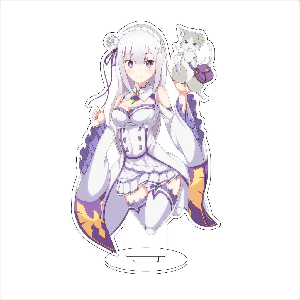 16CM Anime ZERO Starting Life in Another World Cosplay Acrylic Stand Ornaments Natsuki Subaru  Figure Stand Halloween Gift