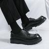 Cheap Leather Shoes Trend British New Korean Version Platform Heightening Business Dress Big Head Casual Men's Shoes