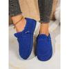 Warm Cotton Shoes 2025 Winter New Elastic Band Plus-size Flat Slip-over Women's Shoes