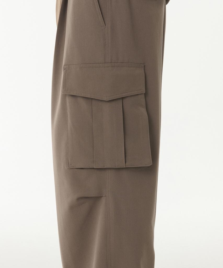 MUSINSA STANDARD Parachute Banding Cargo Slacks [Dusty Beige]