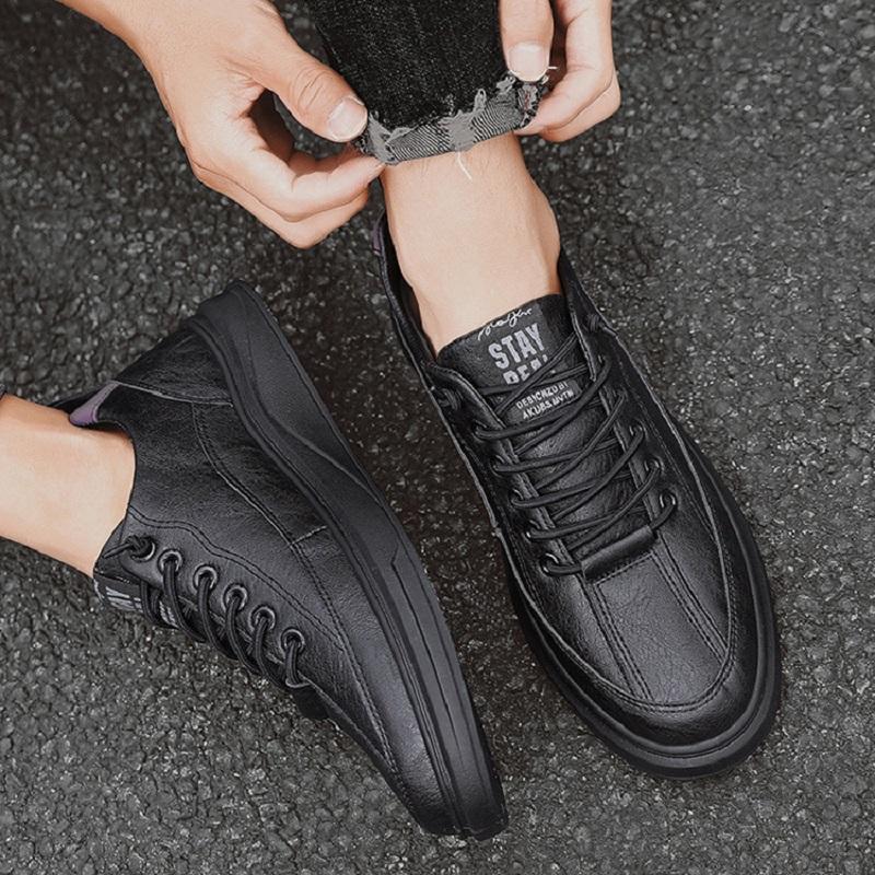 Atmungsaktive, wasserdichte und rutschfeste Schuhe für Herren für Frühling, Sommer und Herbst, Trendige lässige Lederschuhe