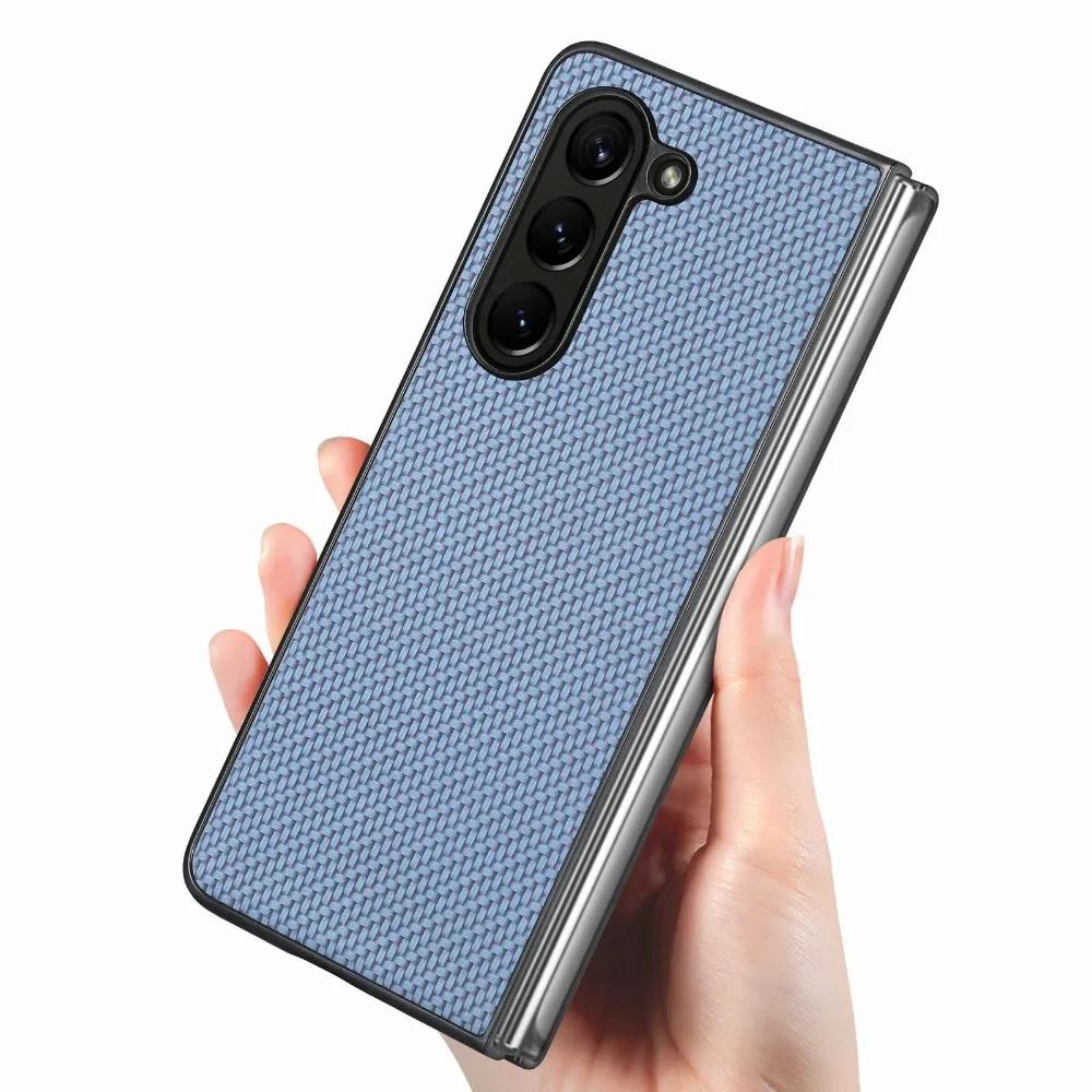 Flip Case for Samsung Galaxy Z Fold 6 5 4 3 2 Fold6 Fold5 Fold4 Fold3 Fold2 5G Ultra Slim Durable Hard PC Shell PU Leather Cover