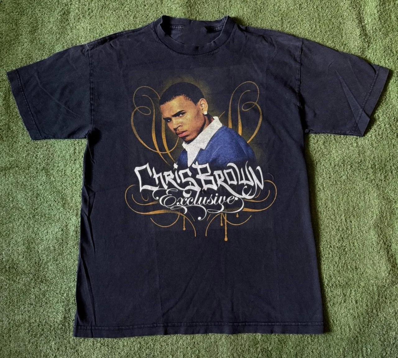 VTG Chris Brown Exclusive Album Cotton Black S-5XL T Shirt XXXXL