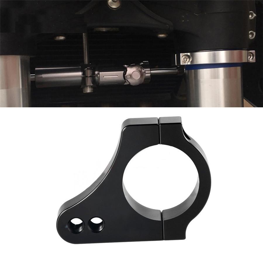 31MM Universal Black Motorcycle Aluminium Steering Damper Fork Bracket Reduce Lever Vibration For BMW Honda Kawasaki Yamaha