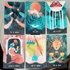 12*7cm Sternenmädchen Tarot Deck 78-Karten Deck Ästhetische Himmlische Göttliche Tarotkarten in Zweiteiliger Stabiler Box Doppelgeprägt