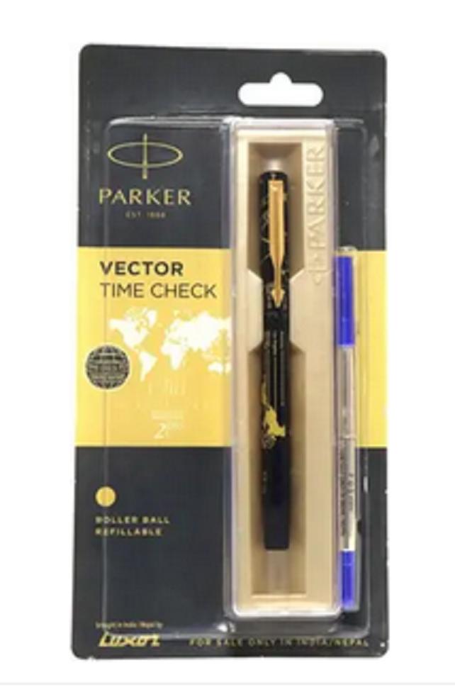 @ Parker Vector Шариковая ручка для проверки времени Синяя Ручка 64г Zr-8045-60%Скидка