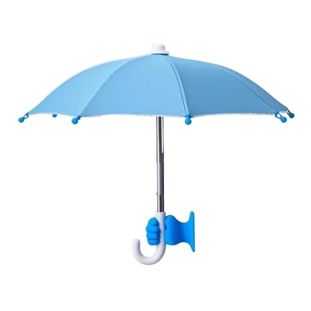 Anti-Glare Sunshade Phone Umbrella Sun Shade Suction Cup Holder Cell Phone Sun Shield  Smart Phone синий