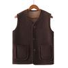 Women Autumn Winter Vest Grained Plush Vest Coat Stylish V Neck Fleece Vest Coat for Women with Double Pockets Cardigan for Wear