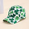 Nieuwe Baseballpet met Klaverprint Heren en Dames Mode Veelzijdige Pet Outdoor Zon Hoed