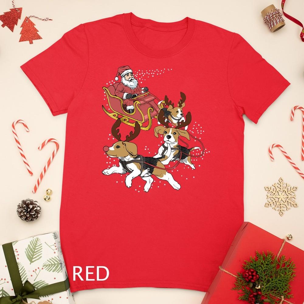 

Funny Beagle T-Shirt Christmas Tee For Cute Dog Lovers Unisex T-shirt 3XL