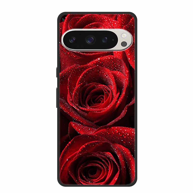 Für Google Pixel 9 5G Hülle Luxus TPU Weiches Silikon Handyhüllen für Google Pixel 9 Pro Pixel9 Cartoon Süße Stoßstangenabdeckung Fundas