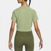 Nike Dri-Fit Solid Color Sports Crew Neck Short Sleeve T-Shirt Women Tops Oil-Green DD4922-386