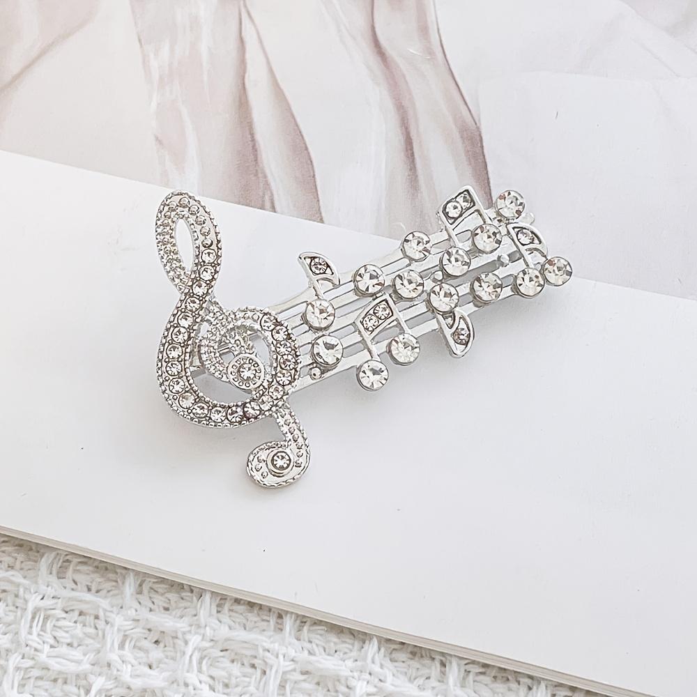 [Music Symbol | Brooch] 1pc Music Symbol Women s Brooch | Collar Pin, Scarf Buckle