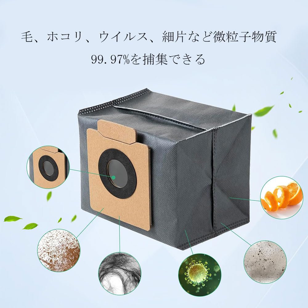 Replacement Accessory Kit for Anker Eufy X10 Pro Omni Robot Vacuum Includes 1 Main 3 Paper 4 Side and 2 Compatible with All Cleaner, Brush, Bags,