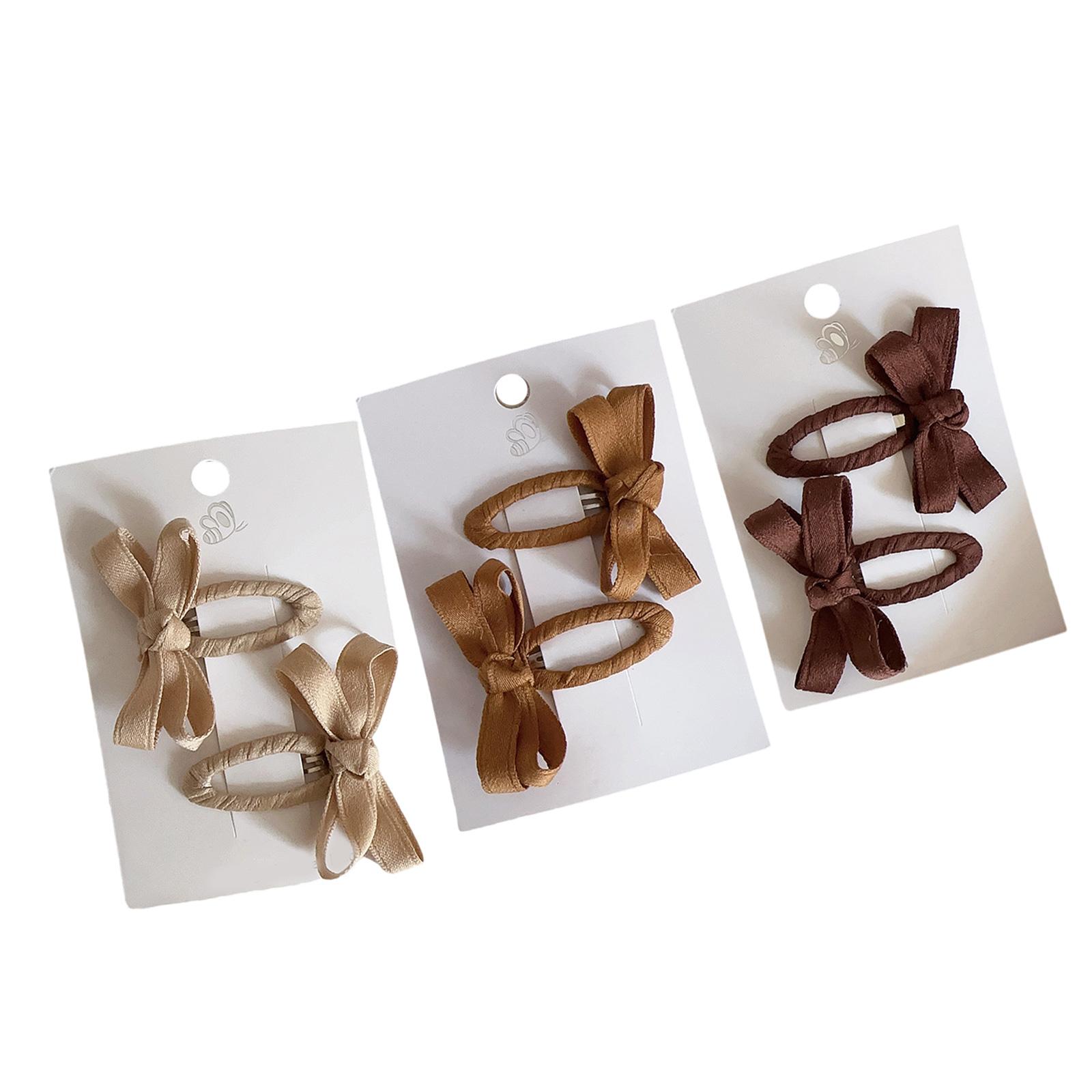 

Autumn Winter Themed Baby Hair Clip 3 Pairs Side Bangs Hairpin Cotton Lace Bows Detail Fashion Hair Barrettes For Girls різнокольоровий