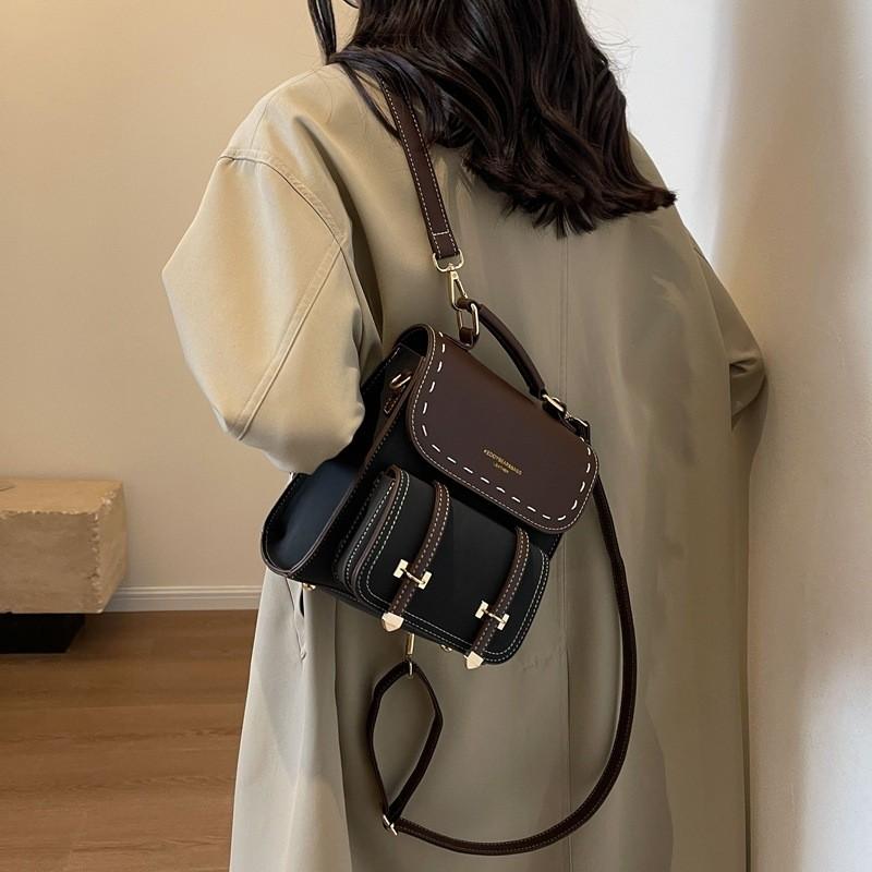 IELGY Ladies Backpack Simple Casual Fashion Commuter All-Match Retro