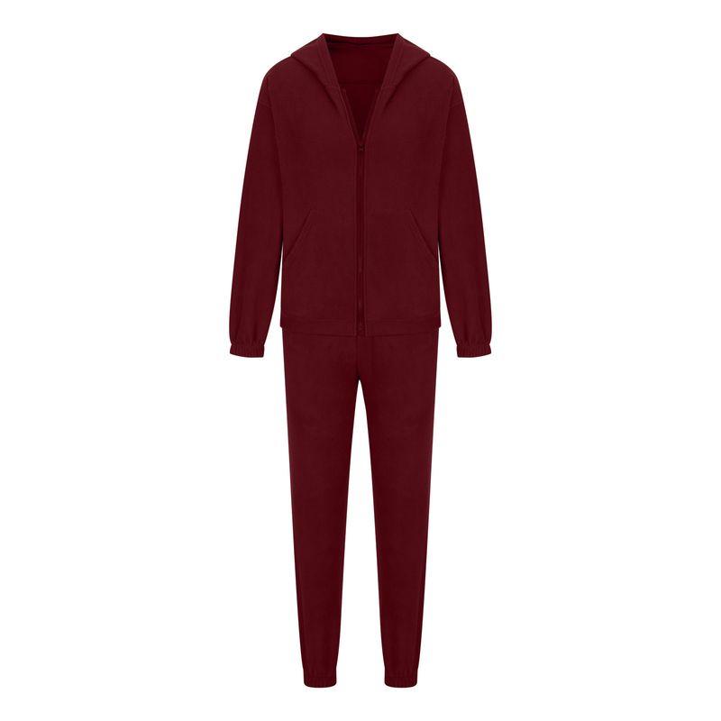 

Мода 2023 Независимый сайт EBay Женский новый осенне-зимний модный спортивный и повседневный костюм-худи свободного кроя Wine Red L