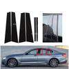 Glossy Black Window Door Deal B C Pillar Post Cover Sticker Fit For BMW 5 Series G30 G31 2017 2018 - Carbon Fiber