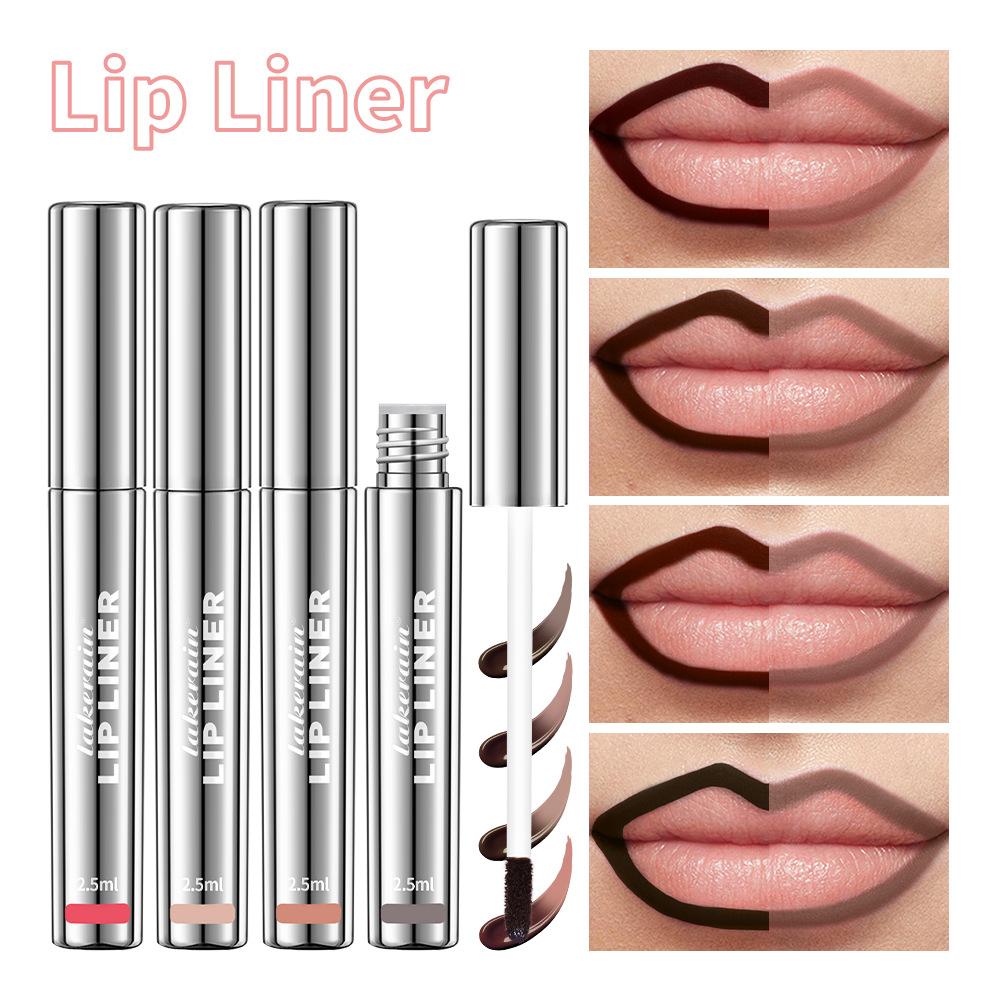 Wasserfester Lipliner-Stift mit hochpigmentiertem, mattem Finish für Definition und Volumen