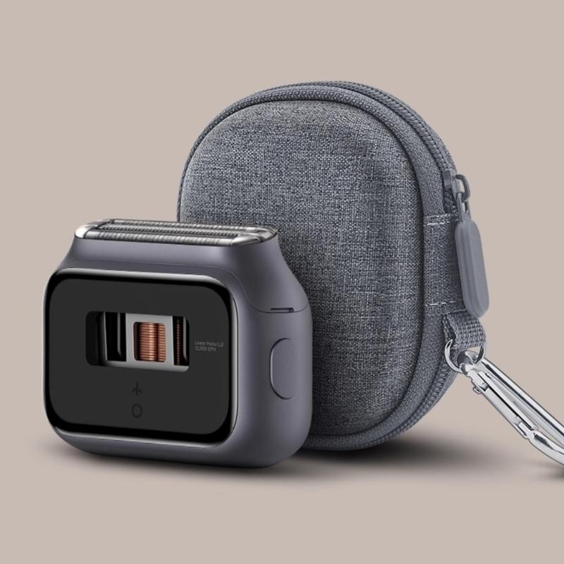 Compact Storage Bag Case With Double Fabric Option For Dedicated Shaver Impact Resistant Protections Easy Carry