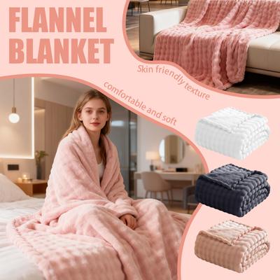 High Weight Bubble Rabbitflannel Carpet Sofa Blanket Gift Casual Coral Velvet Small Rug